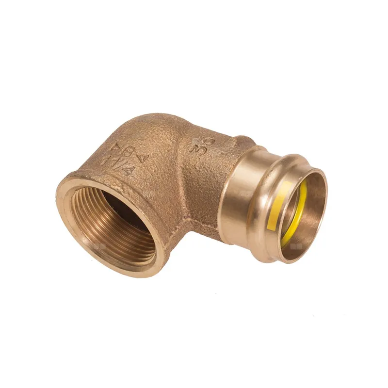 Bestseller Kolano 90‘ IBP >B< Press Gas 4090 G do gazu (złoty), 15 mm x 1/2‘‘ (MZ x GW)